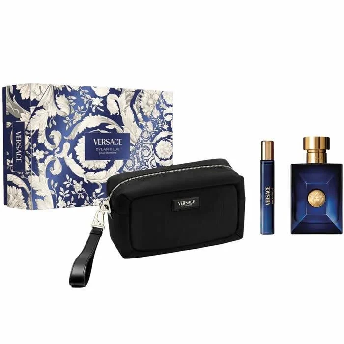 Versace Dylan Blue Pour Homme Eau de Toilette Spray 100ml Set 3 Piezas