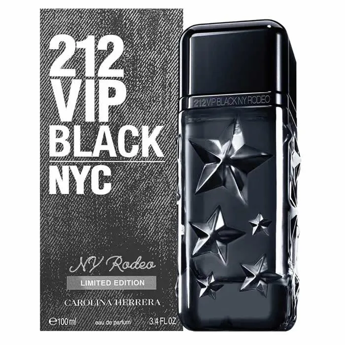 Carolina Herrera 212 Vip Black Ny Rodeo Eau De Parfum Spray 100ml Limited Edition