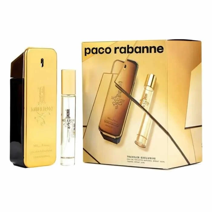 Paco Rabanne One Million Eau De Toilette Spray 100ml Set 2 Piezas