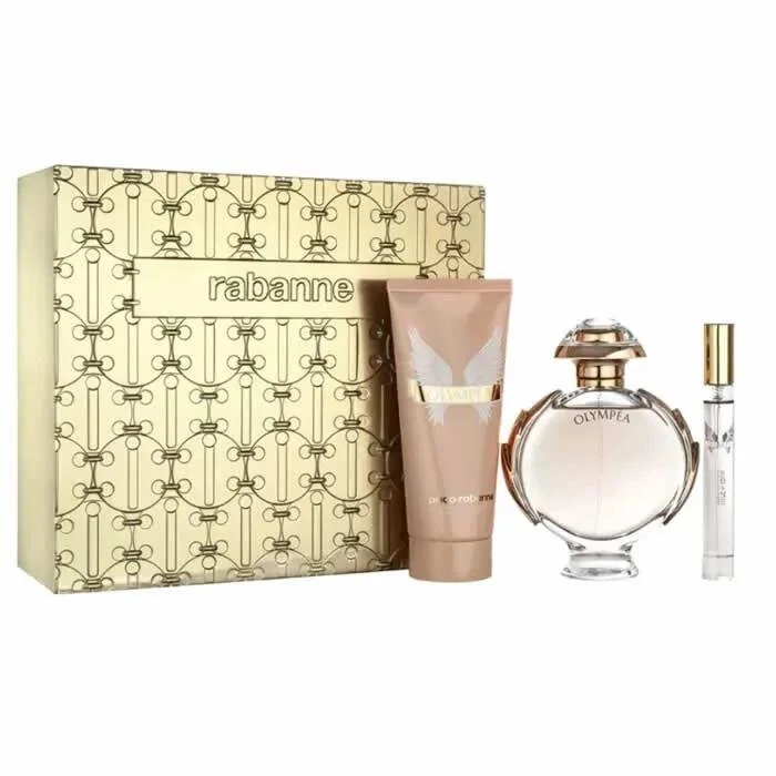 Paco Rabanne Olympea Eau De Parfum Spray 80ml Set 3 Piezas