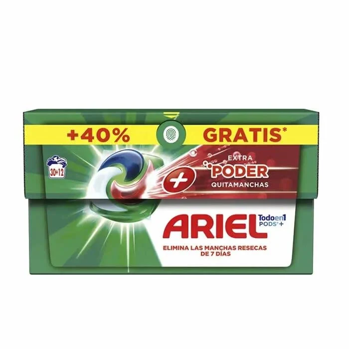 Ariel Pods Extra Poder Quitamanchas 3en1 Detergente 42 Caps
