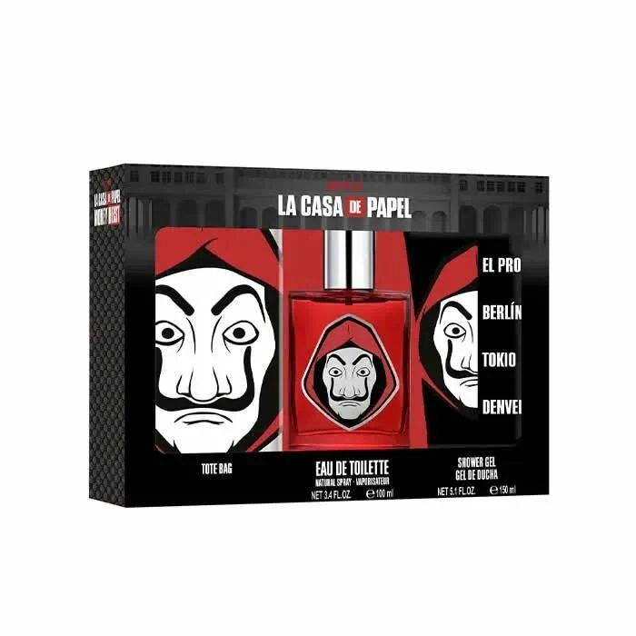 Netflix La Casa De Papel Eau De Toilette Spray 100ml Set 3 Piezas
