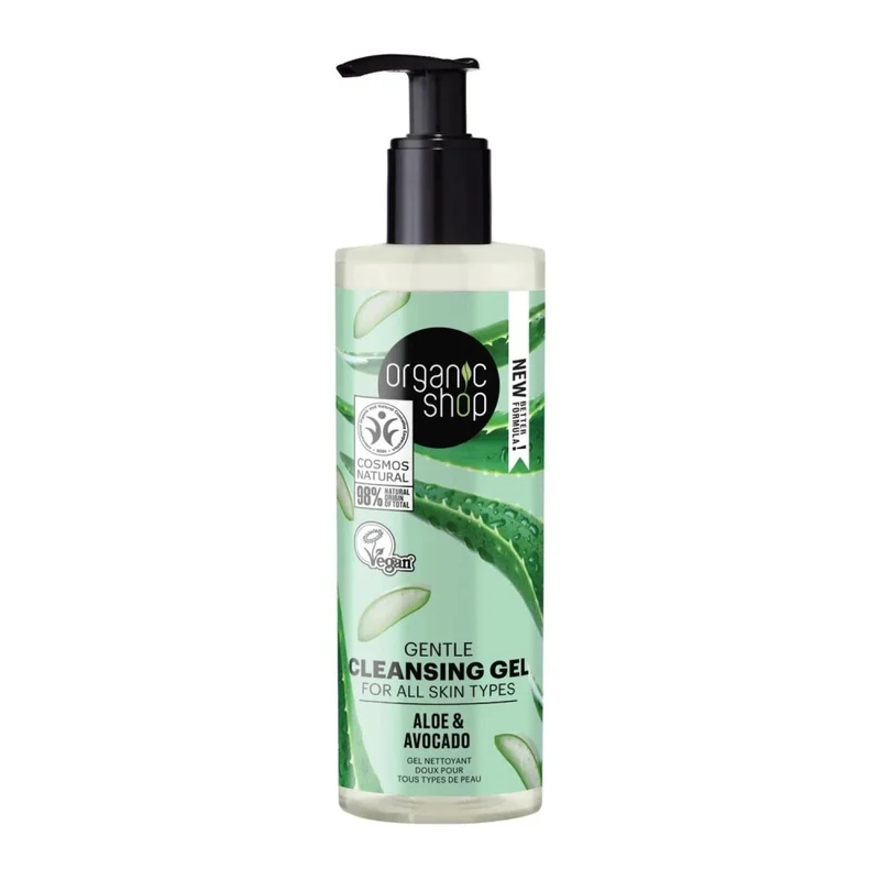 Organic Shop Aloe Gel Limpiador Corporal Todo Tipo De Pieles 200ml