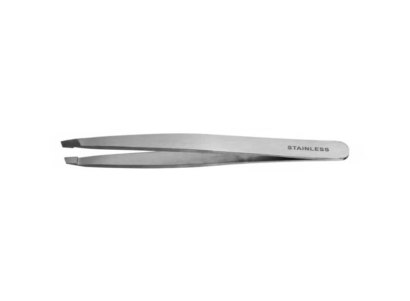Eurostil Pinza Depilar Inoxidable Punta Oblicua 9,5 Cm