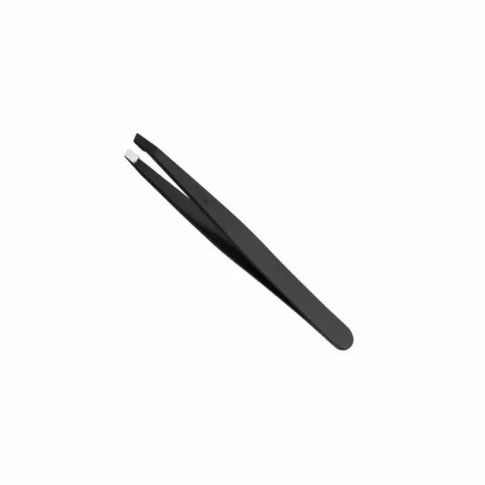 Eurostil Pinza Depilar Inoxidable Negra 9 Cm