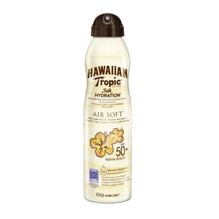 Hawaiian Tropic Silk Hydration Air Soft Protector Solar Bruma Spf50+ 220ml