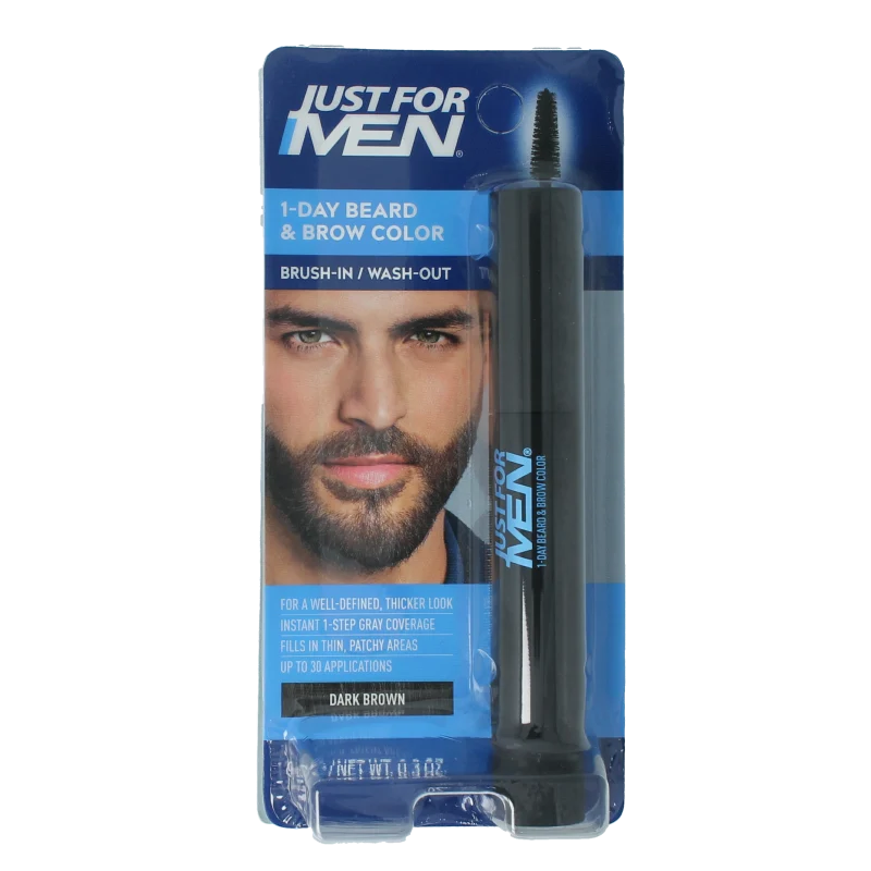 Just For Men Baard / wenkbrauw donker bruin 9 ml