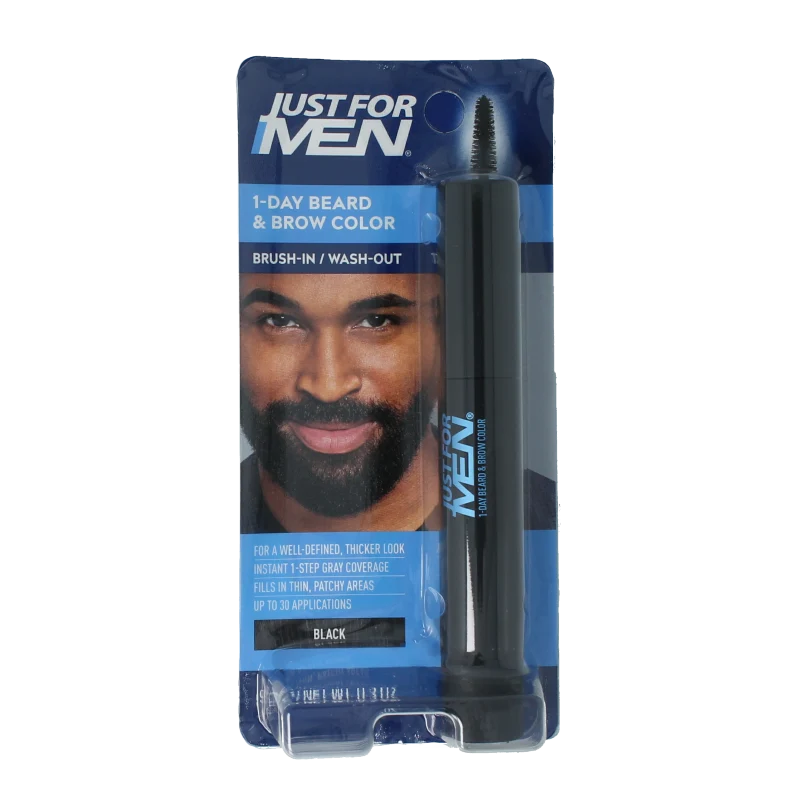 Just For Men Baard / wenkbrauw zwart 9 ml