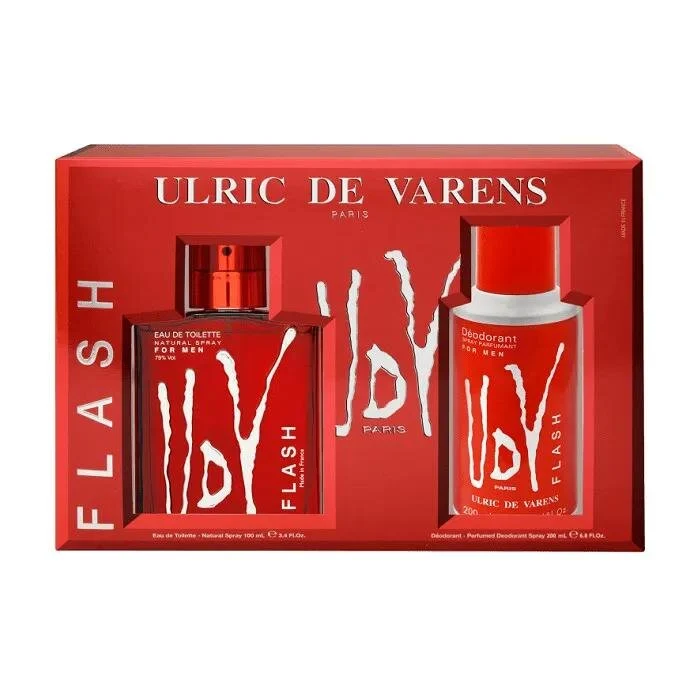 Ulric De Varens Flash Eau De Toilette Spray 100ml Set 2 Piezas