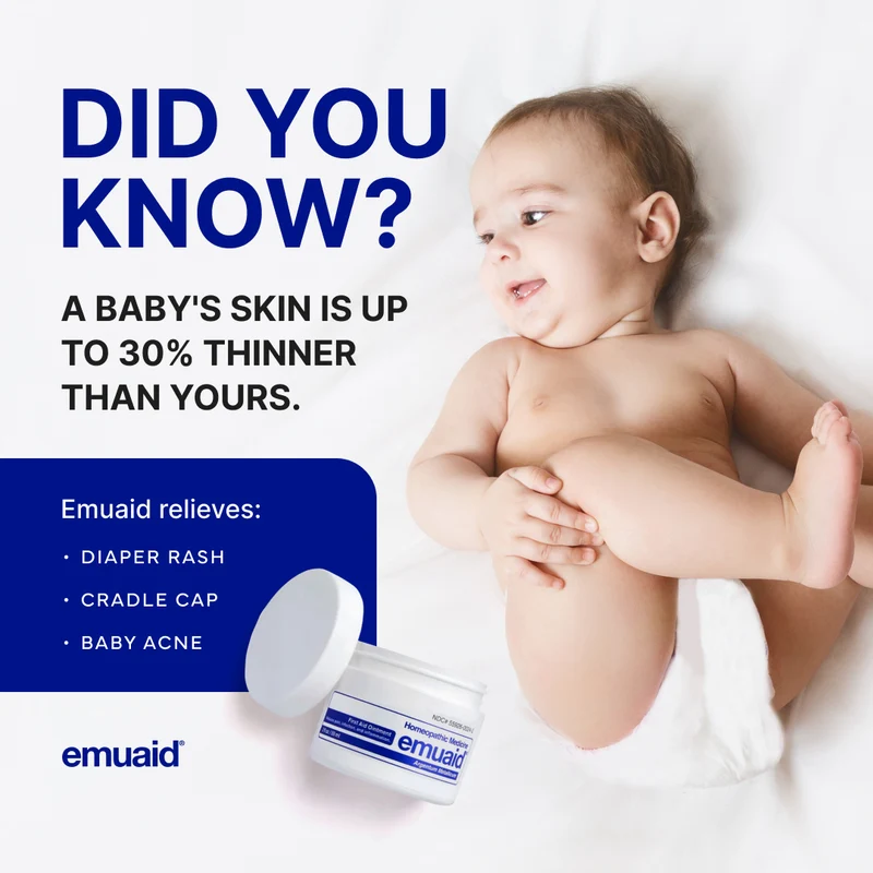 EMUAID bebés: alivio suave para pieles sensibles y con problemas