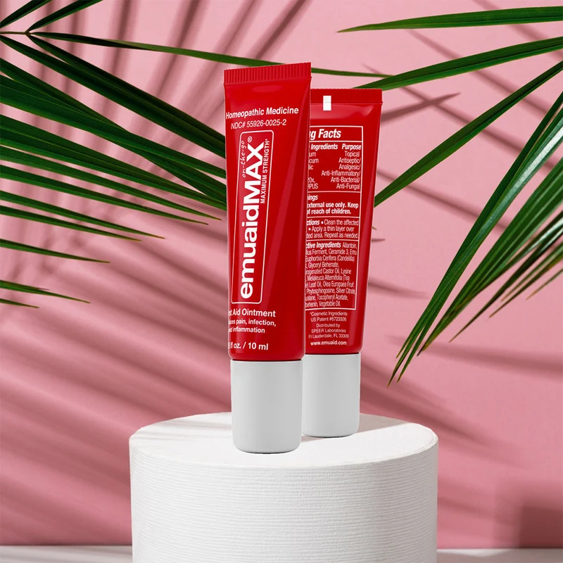 EMUAIDMAX® Pomada de Primeros Auxilios On-the-Go 0.35oz (2-Pack) EZRF1