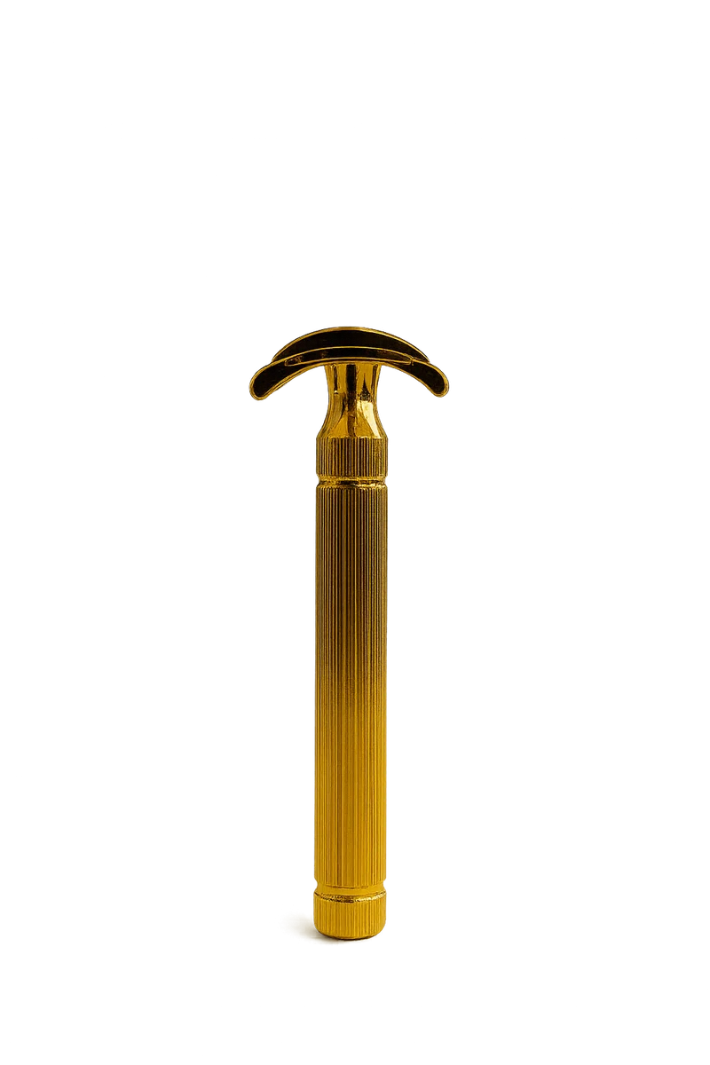 Golden Shave Handmade Safety Razor - Double Head HYBRIDA -