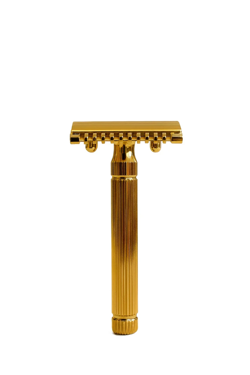 Golden Shave Handmade Safety Razor - Double Head HYBRIDA -