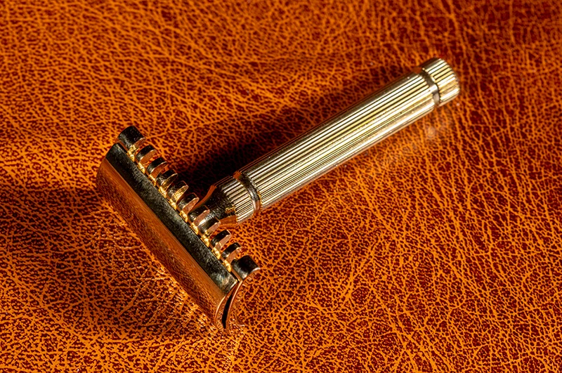 Golden Shave Handmade Safety Razor - Double Head HYBRIDA -