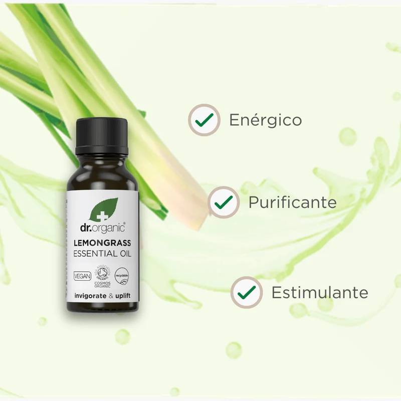 Aceite esencial de Lemongrass Bio y 100% puro