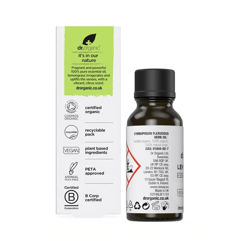 Aceite esencial de Lemongrass Bio y 100% puro