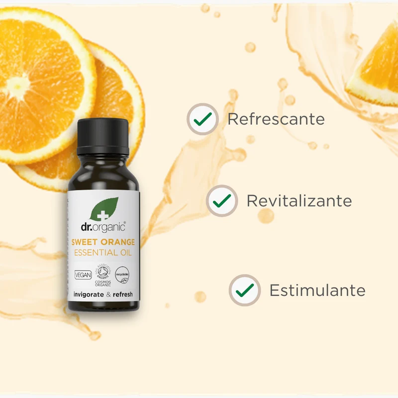 Aceite esencial de naranja dulce Bio y 100% puro 10ml