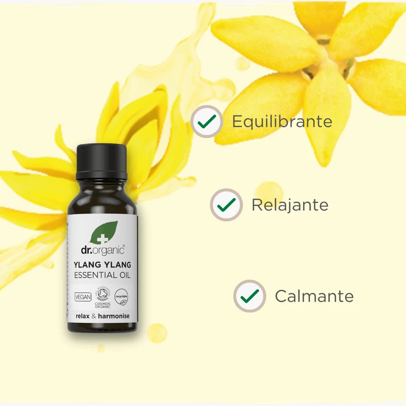 Aceite esencial Ylang Ylang Bio y 100% puro 10ml