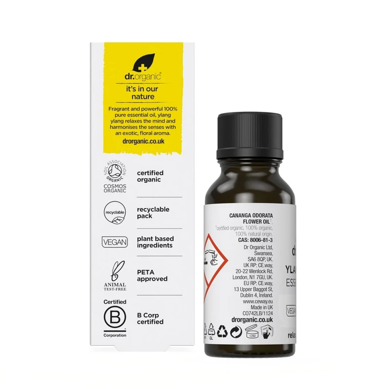Aceite esencial Ylang Ylang Bio y 100% puro 10ml