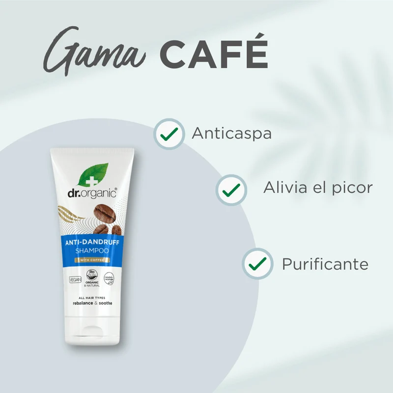 Champú anticaspa de Café 200ml