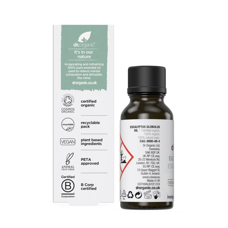 Aceite esencial de Eucaliptus Globulus Bio y 100% puro 10ml