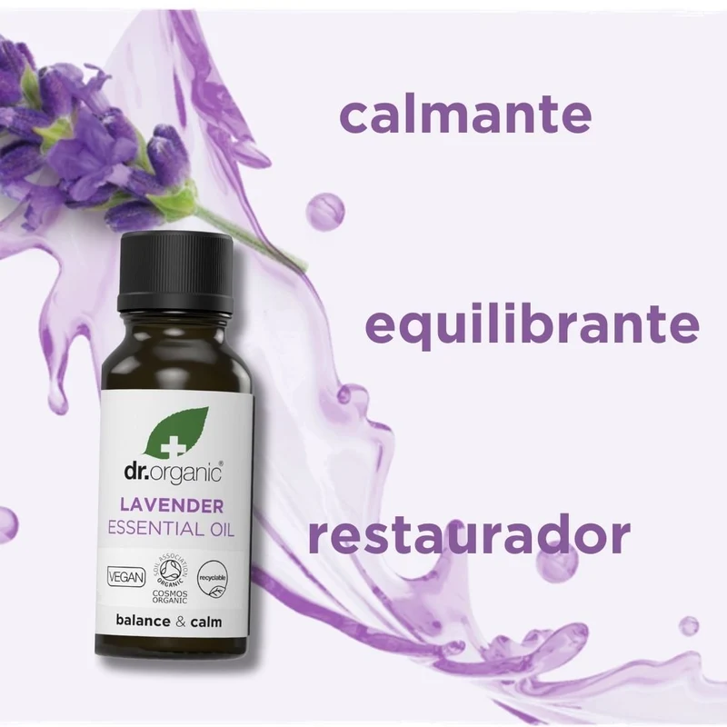 Aceite esencial de lavanda Bio y 100% puro 10ml