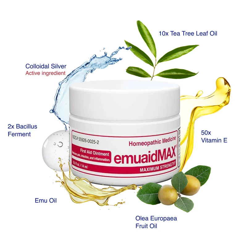 EMUAIDMAX® Pomada Primeros Auxilios 0.5oz Eczema