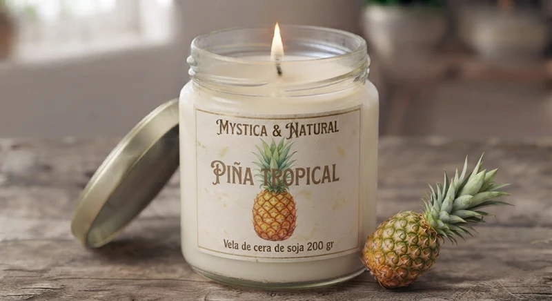 Vela piña tropical