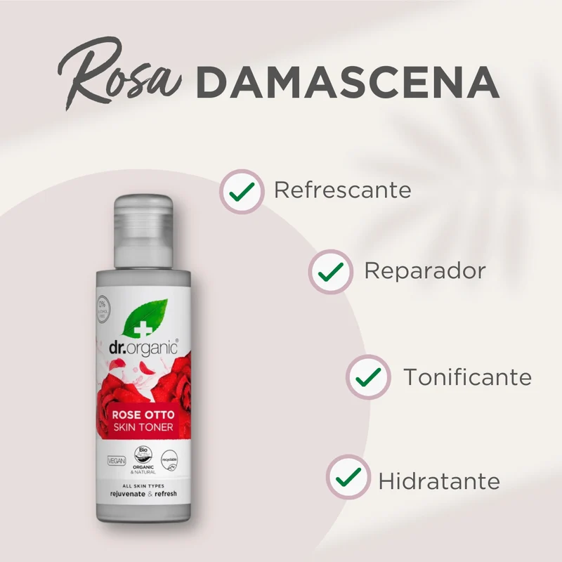 Tónico facial Rosa Damascena para piel madura 150ml