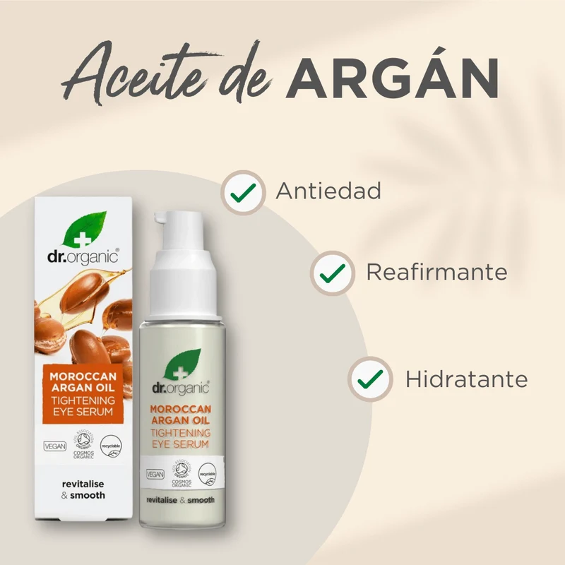 Serúm contorno de ojos Aceite de Argán reafirmante instantáneo 30ml