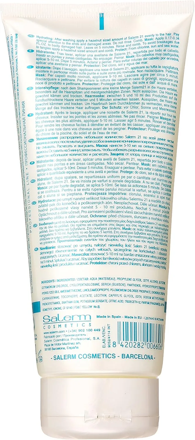 Salerm 21 Leave-in Conditioner Silk Protein Tube 6.9oz (200ml) by Salerm