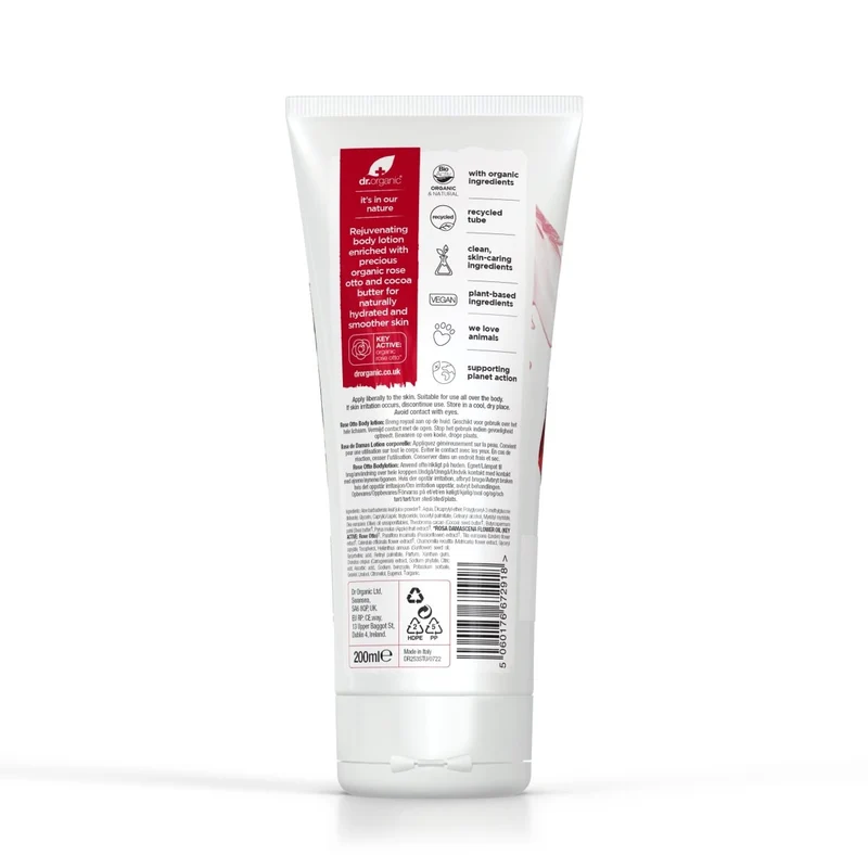 Loción corporal de Rosa Damascena para pieles maduras 200ml