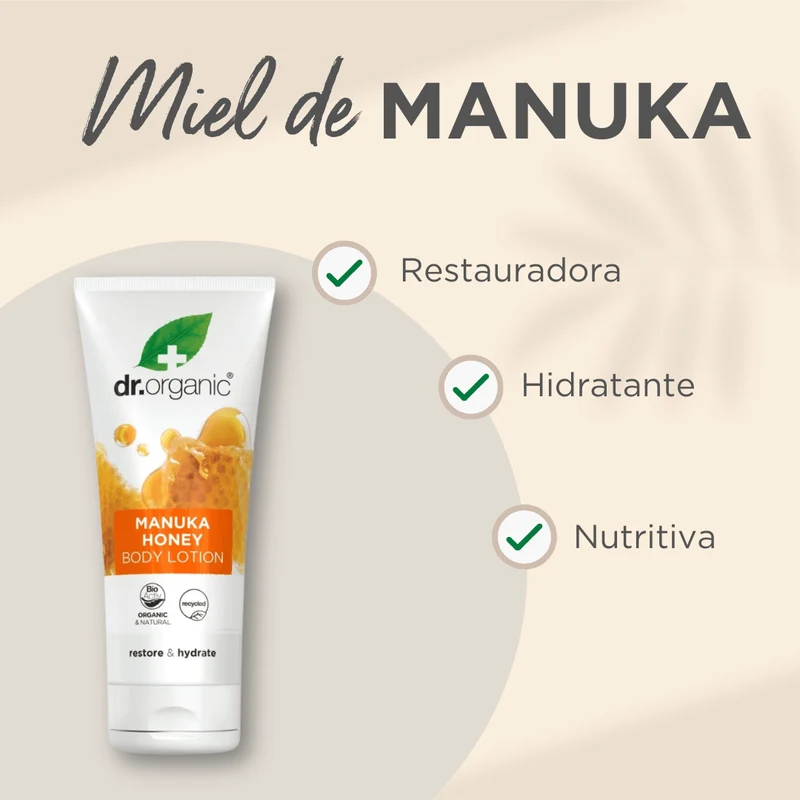 Loción Corporal de Miel de Manuka para piel seca 200ml