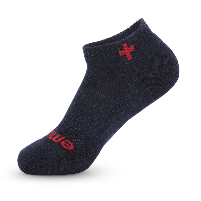 EMUAID® Paquete de 3 calcetines de plata iónica en rojo