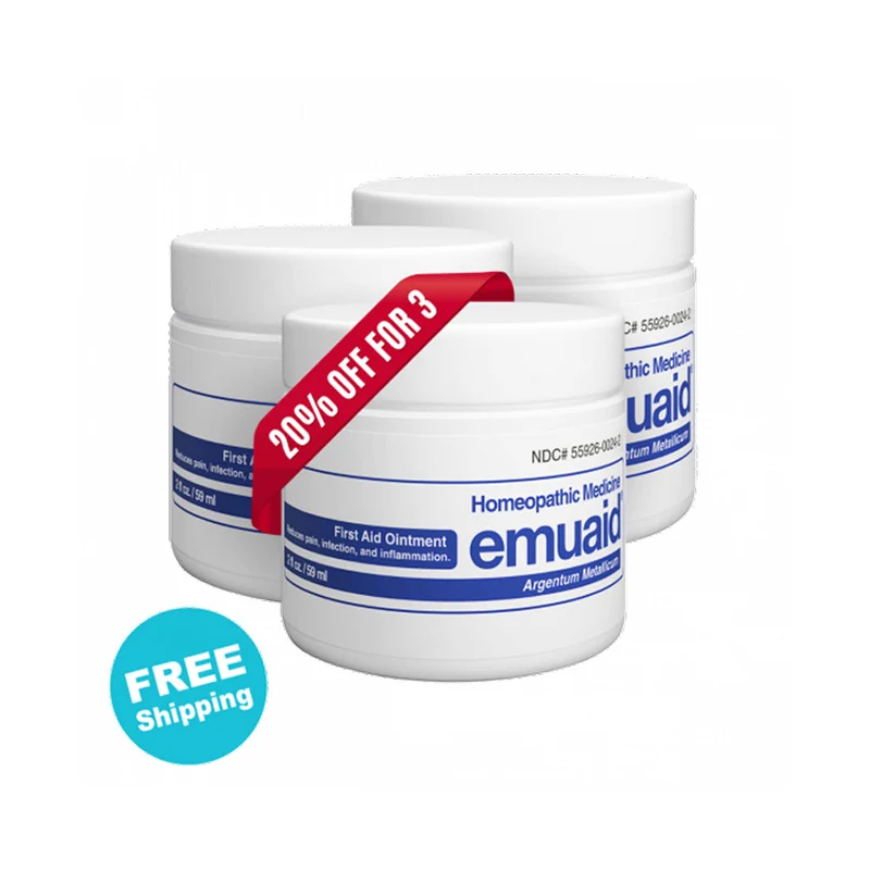 EMUAID® Ungüento de primeros auxilios x3 Paquete de 2oz 20% de descuento + Envío GRATIS