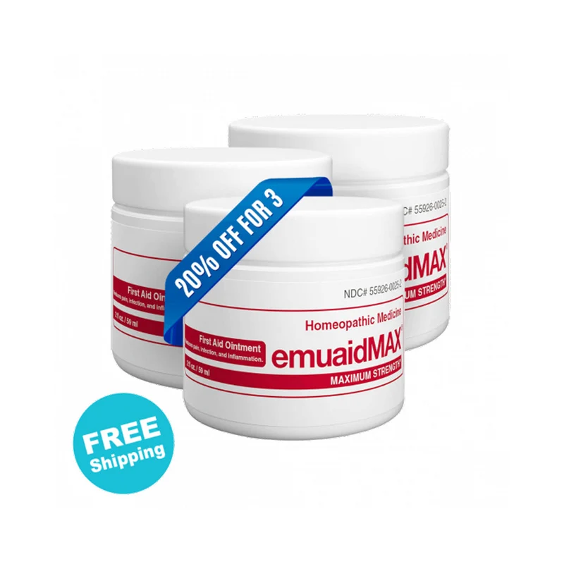 EMUAIDMAX® Ungüento de primeros auxilios x3 Paquete de 2oz 20% de descuento + Envío GRATIS