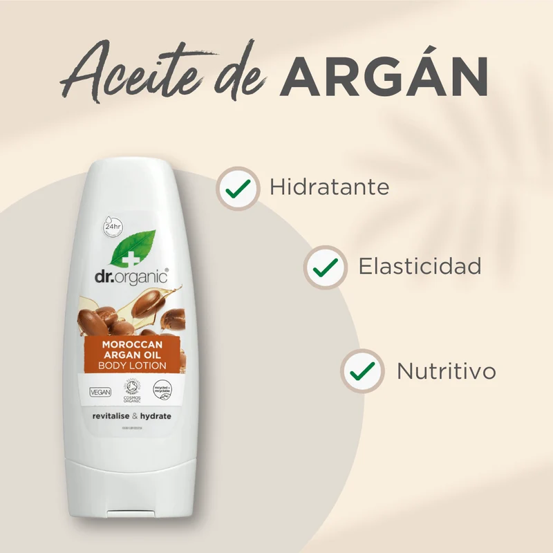 Loción corporal Aceite de Argán Marroquí para piel normal a seca 200ml