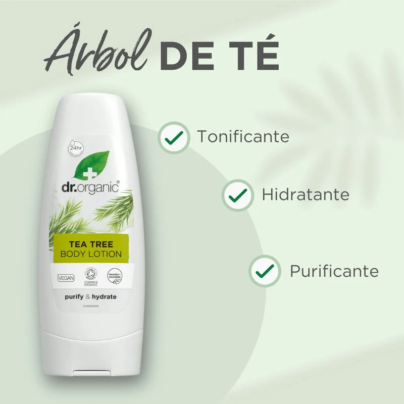 Loción corporal de Árbol de Té purificante 200ml