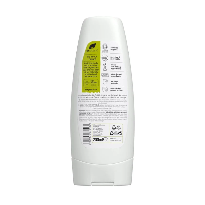 Loción corporal de Árbol de Té purificante 200ml