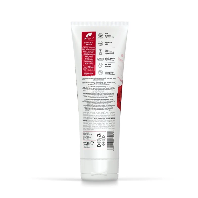 Exfoliante facial Rosa Damascena para pieles maduras 125ml
