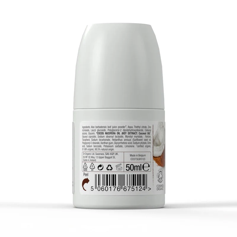 Desodorante Aceite Virgen de Coco piel seca o sensible 50ml