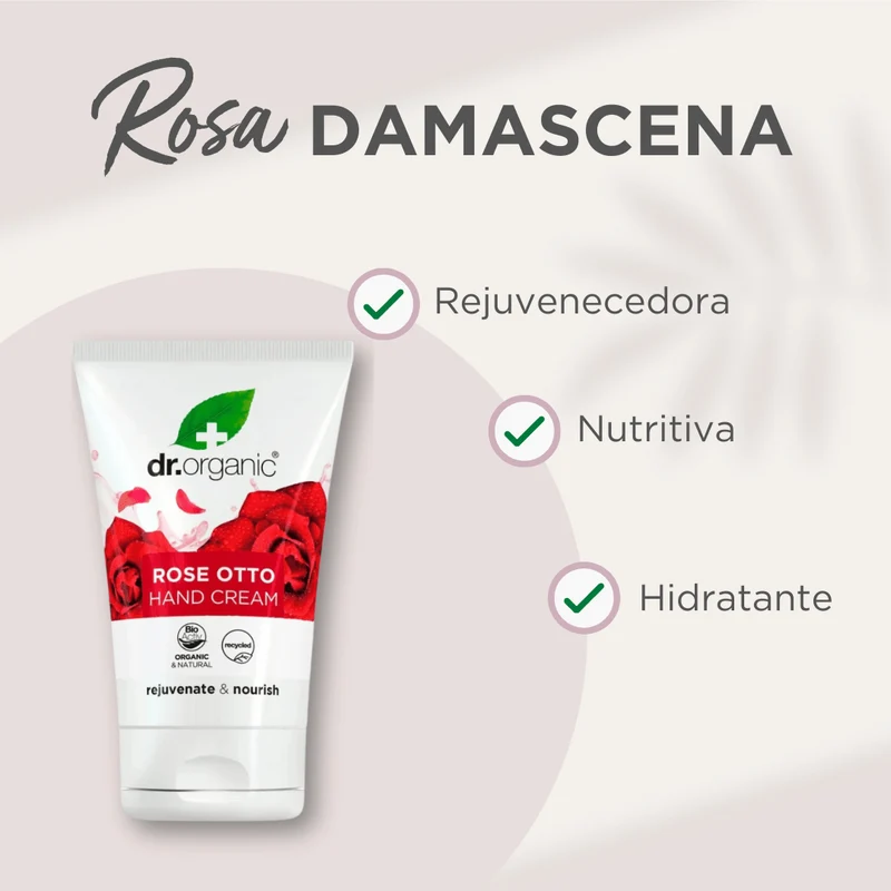 Crema de manos y uñas Rosa Damascena 125ml