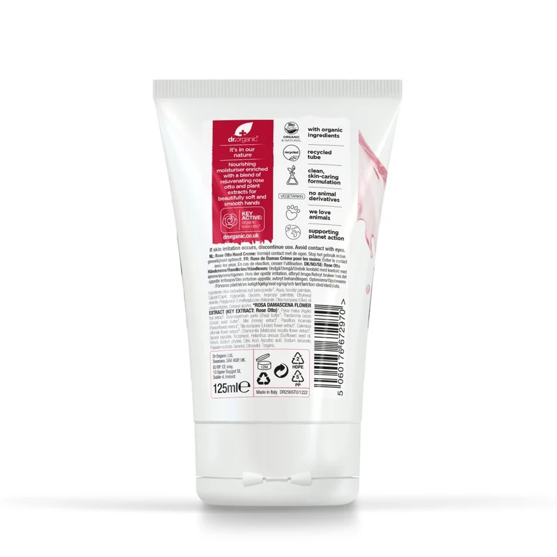 Crema de manos y uñas Rosa Damascena 125ml