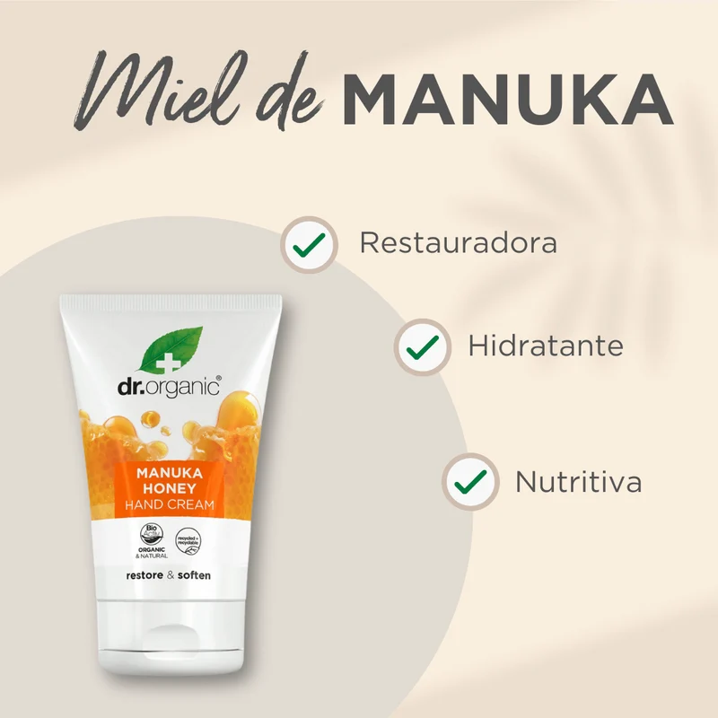 Crema de Manos y Uñas Miel de Manuka 125ml
