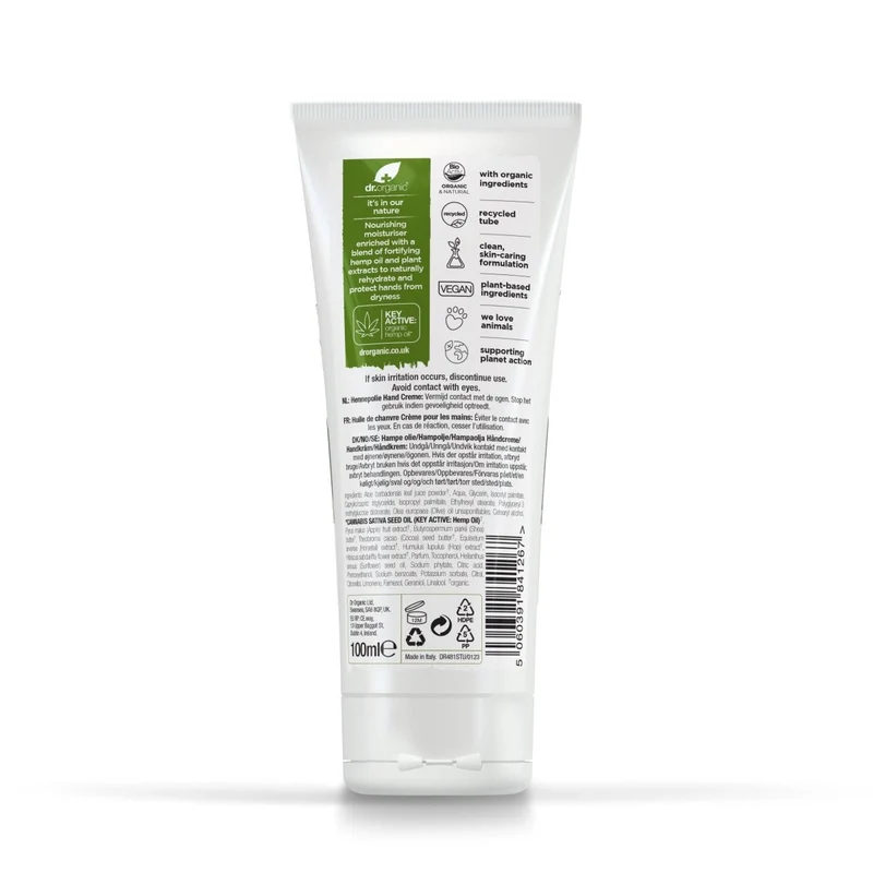 Crema de manos y uñas Aceite de Cáñamo 100ml