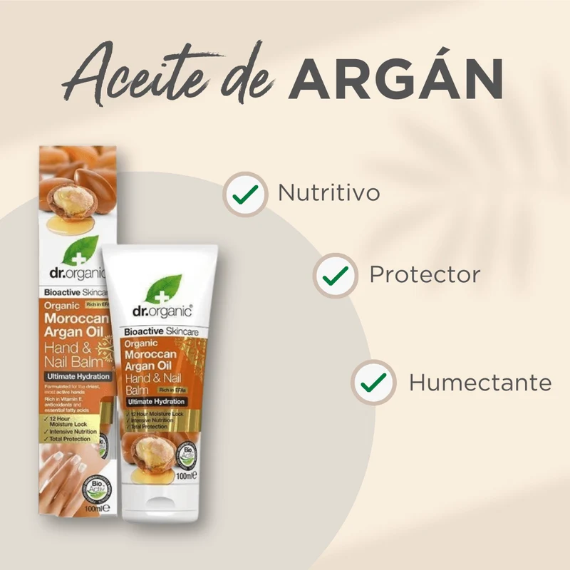Crema de Manos y Uñas de Argán 125ml (Piel Normal - Seca)