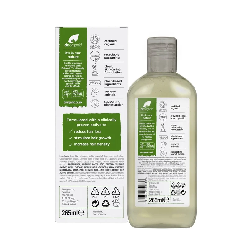 Champú rescate anticaída de Cáñamo 265ml