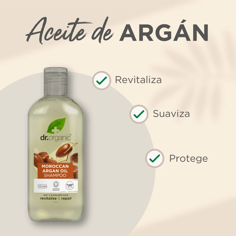 Champú Aceite de Argán Marroquí para cabello seco o dañado 265ml