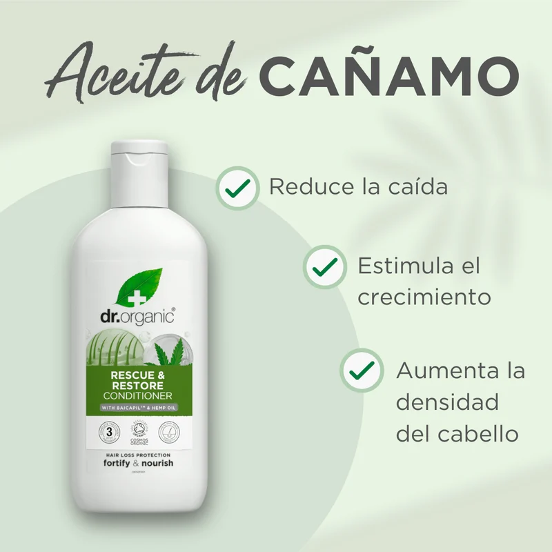 Acondicionador rescate de Cáñamo para cabello fino y escaso 265ml