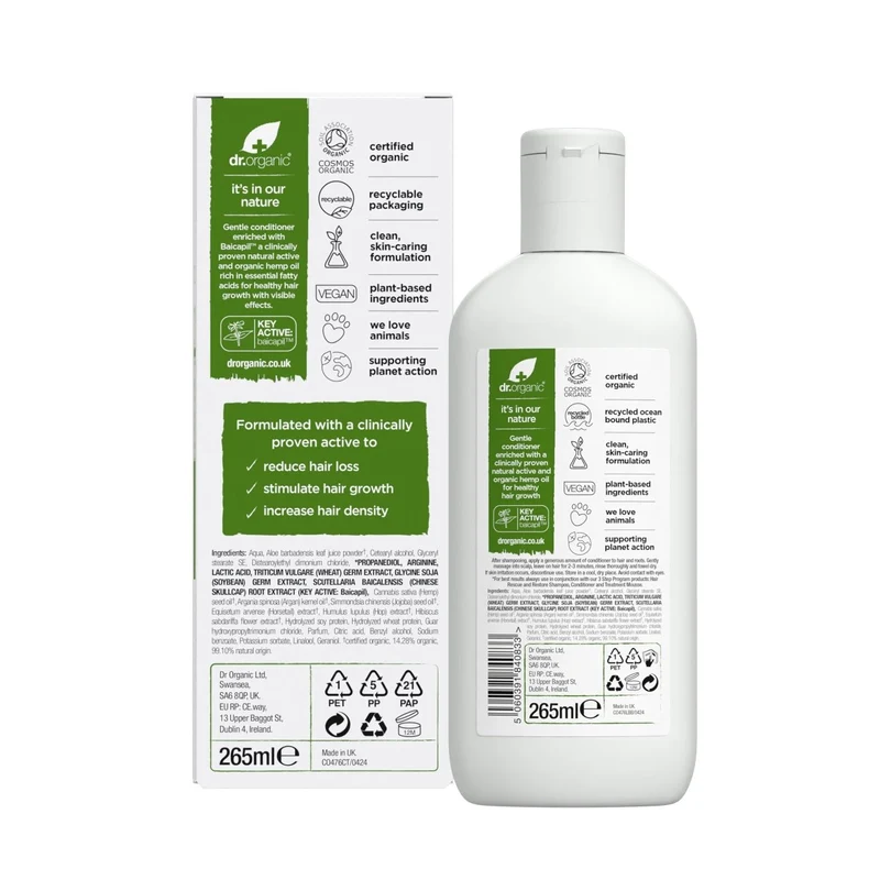 Acondicionador rescate de Cáñamo para cabello fino y escaso 265ml